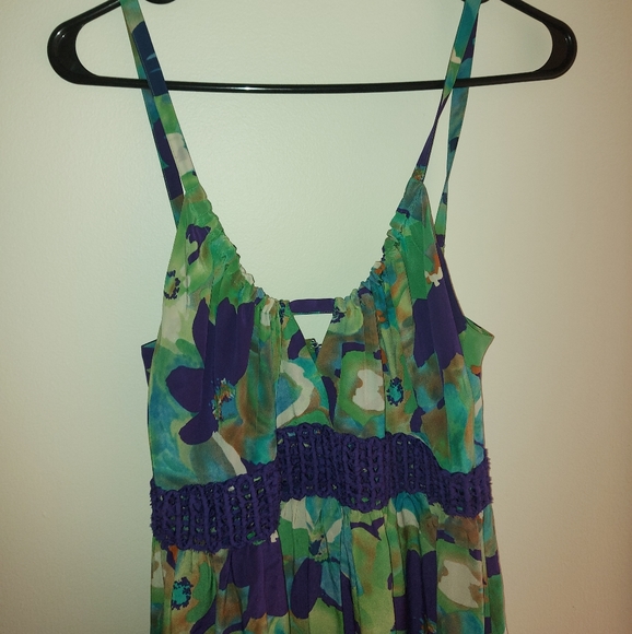 Guess By Marciano Bouguet Silk Floral Maxi Dress - Picture 2 of 9